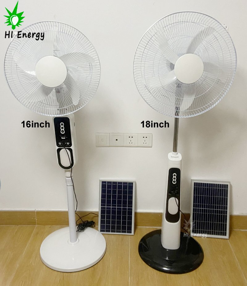 HiEnergy Solar Floor Fan Rechargeable-300B16 300B18 - 图片 6